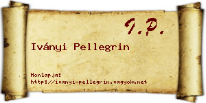Iványi Pellegrin névjegykártya